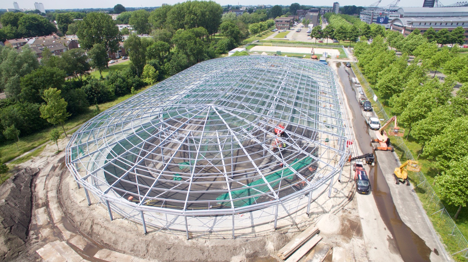 Logistiek staalconstructie